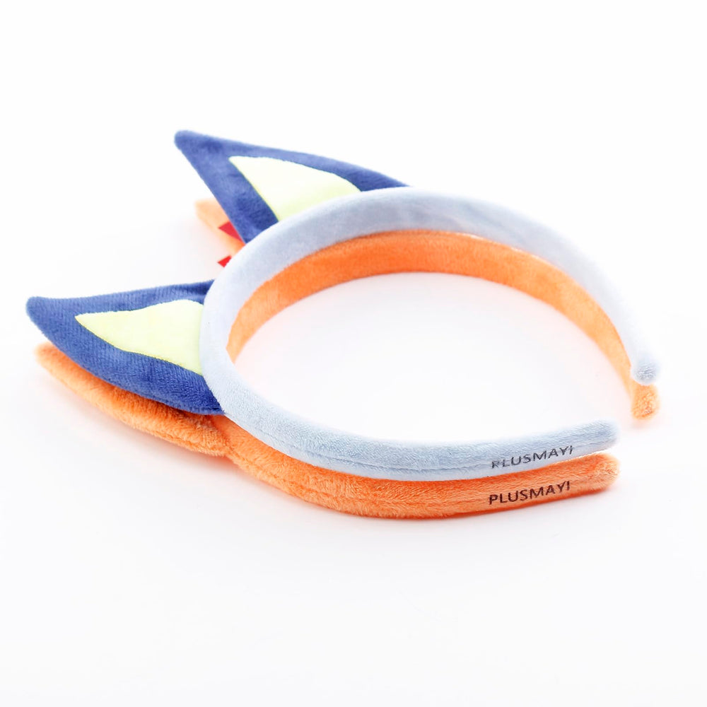 PLUSMAYI plush dog ears headband close-up texture for soft feel