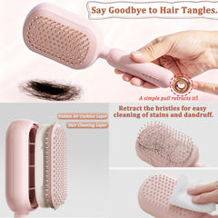 PMDYBY portable travel brush compact design fits in bag for on-the-go styling.
