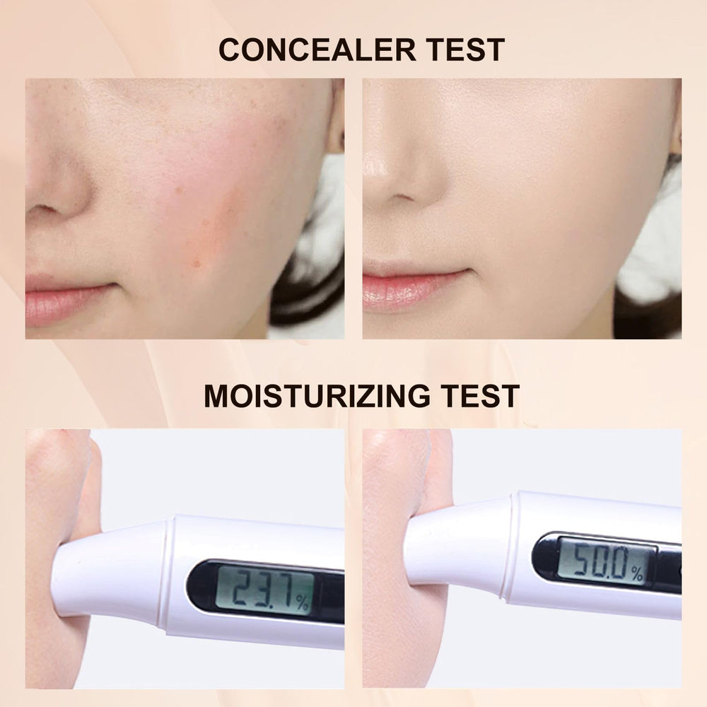 PMRXSETD Tremella and Centella moisturizing base applied for hydrated glow.