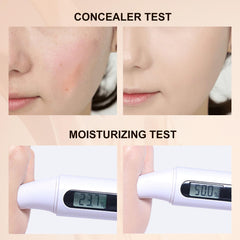 PMRXSETD Tremella and Centella moisturizing base applied for hydrated glow.