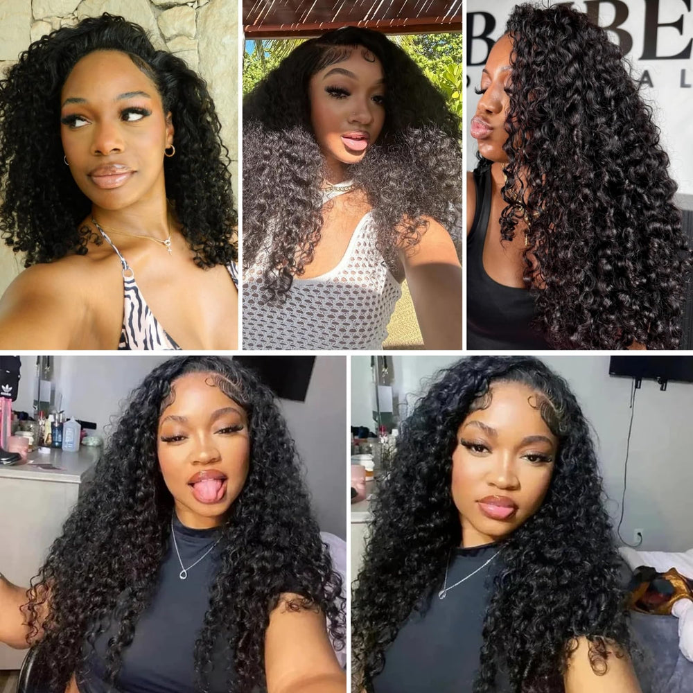 PNKHB Natural black Burmese hair blends with real hair.