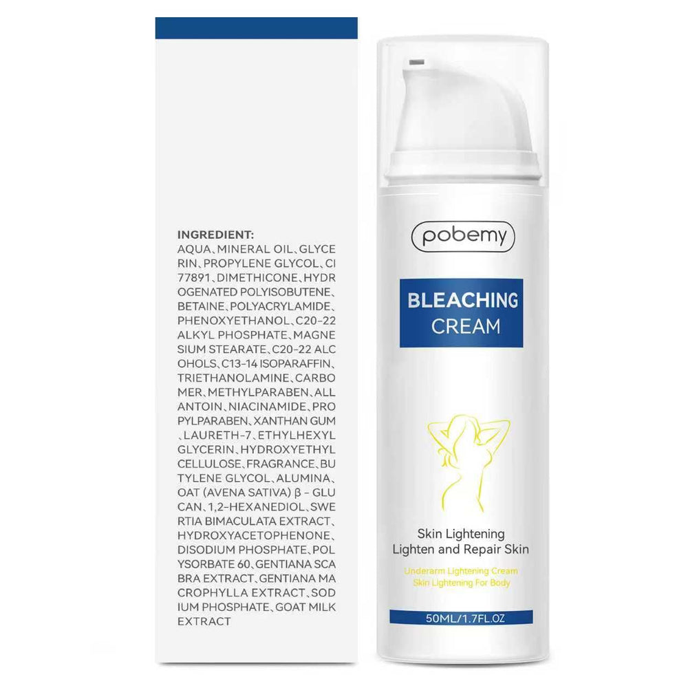 POBEMY body lightening cream delivering hydration and even tone
