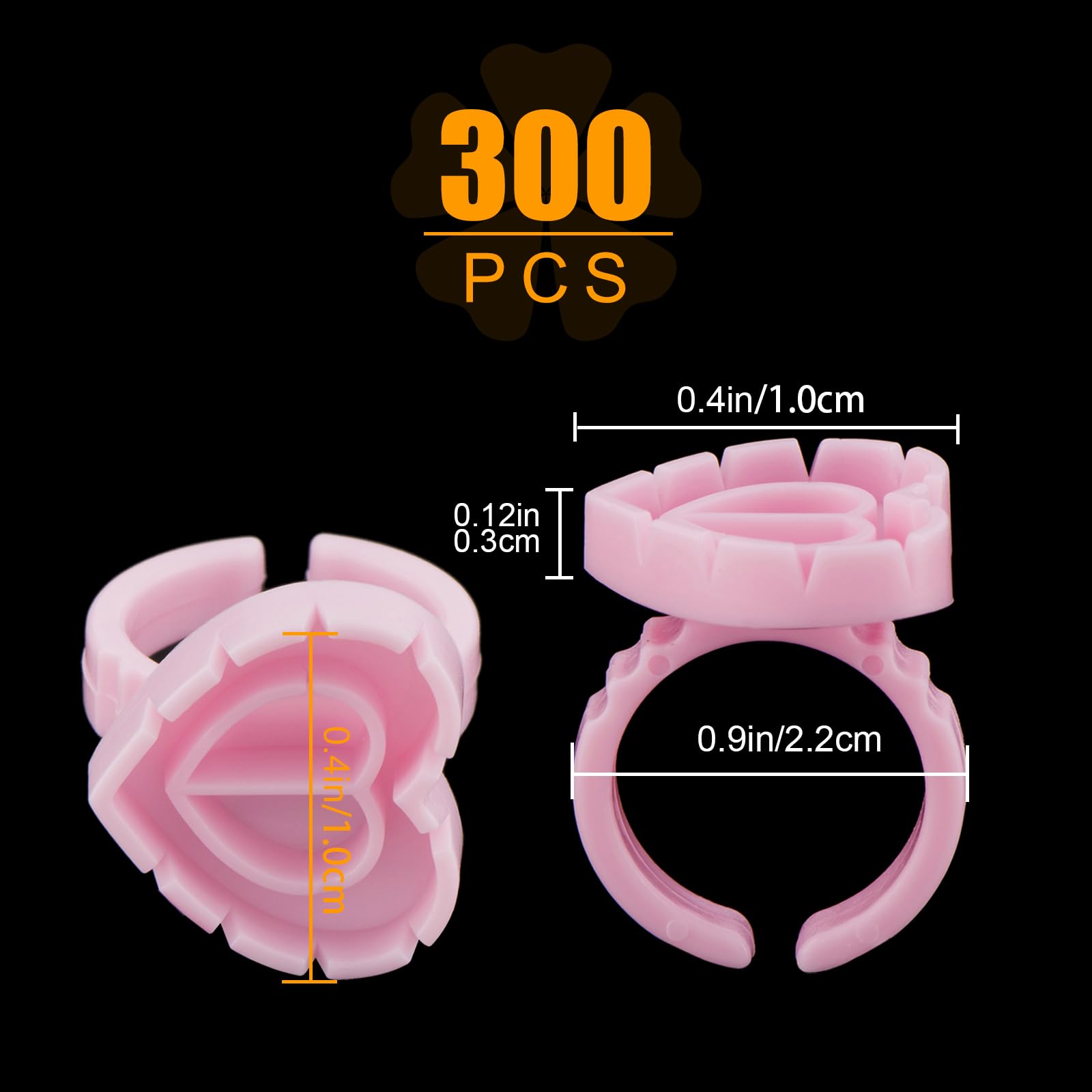 POCMKO eyelash extension glue cup with two holders minimizes glue spills