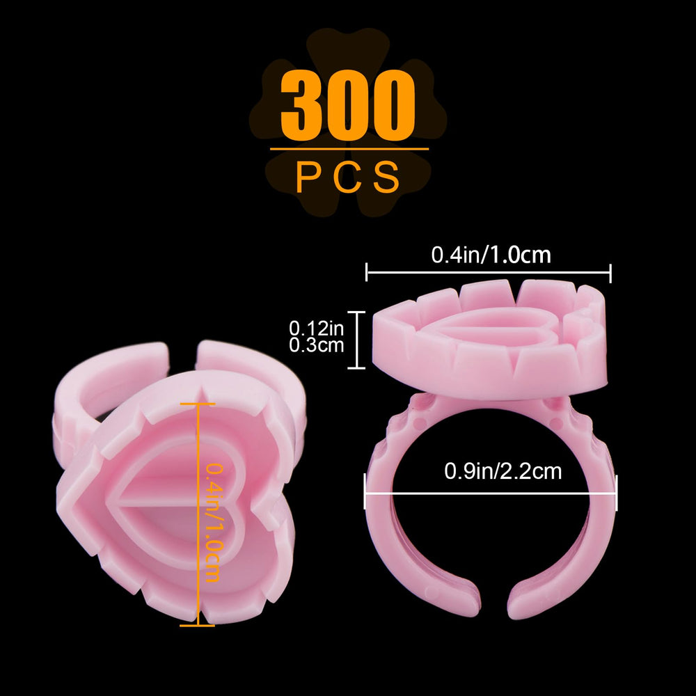 POCMKO eyelash extension glue cup with two holders minimizes glue spills