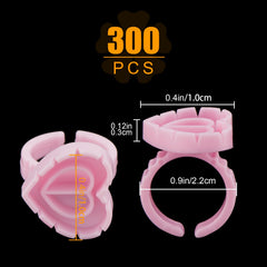 POCMKO eyelash extension glue cup with two holders minimizes glue spills