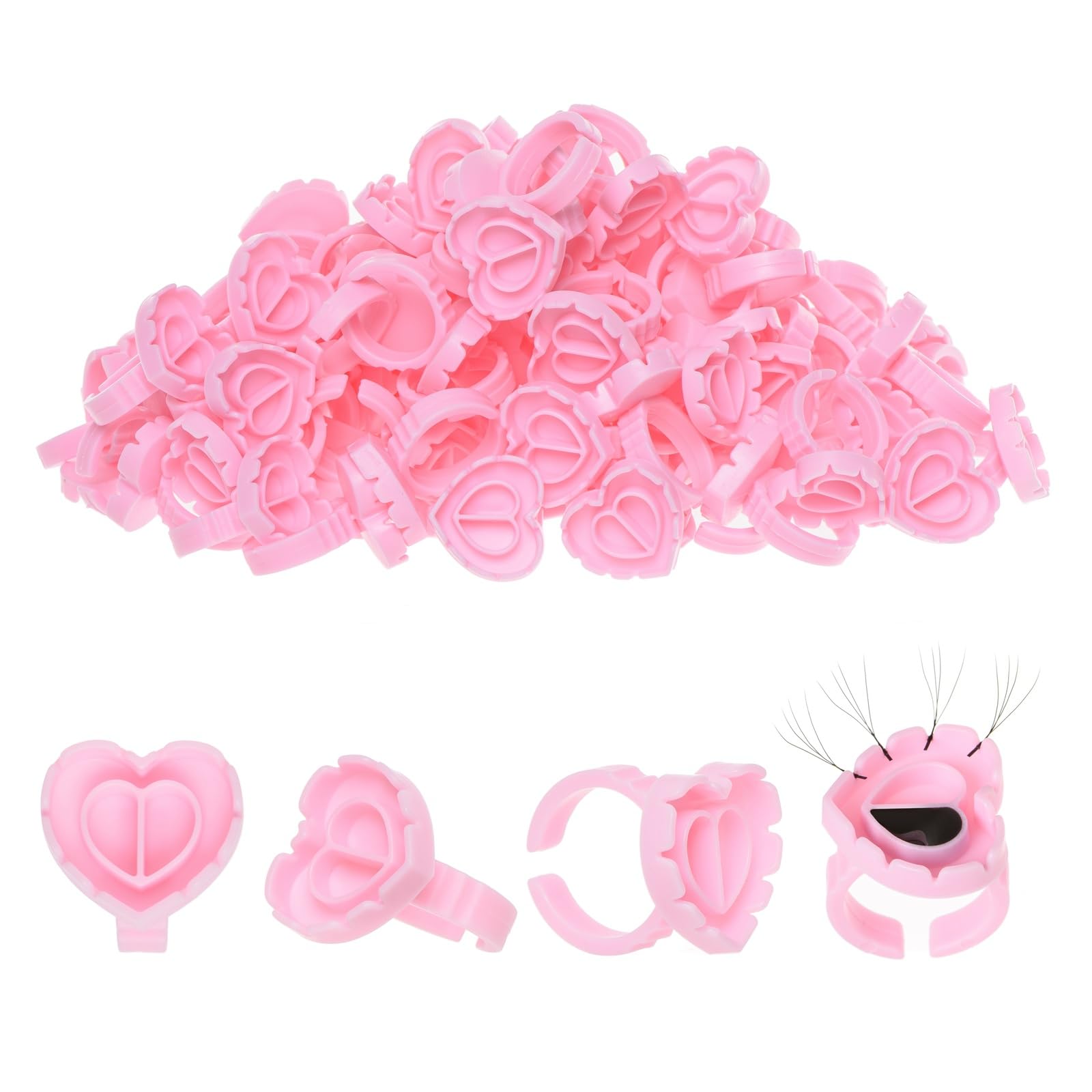 POCMKO heart shape lash ring for volume fans improves glue control during application