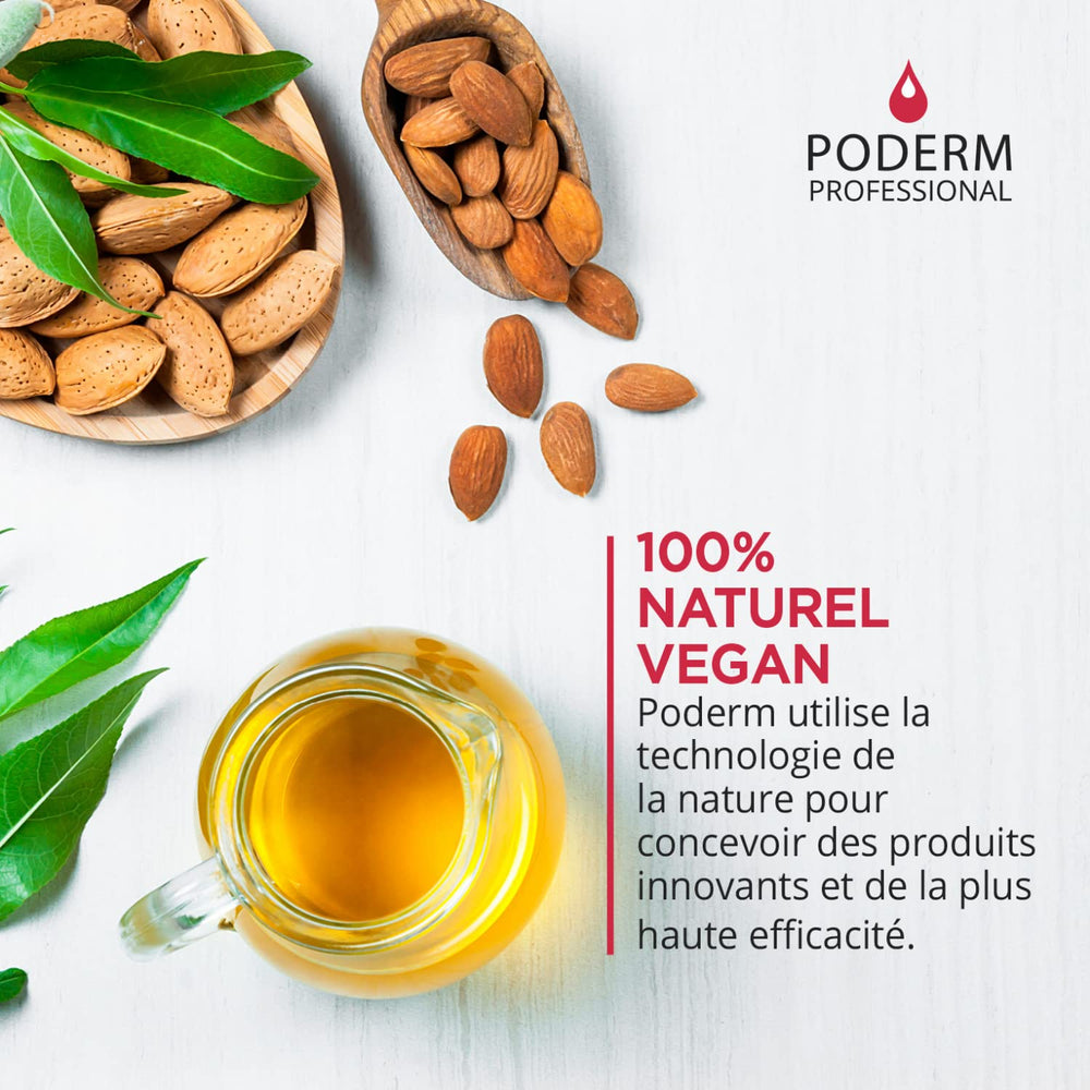 PODERM polish compatibility with breathable polish enriched with Tea Tree and Biotin.