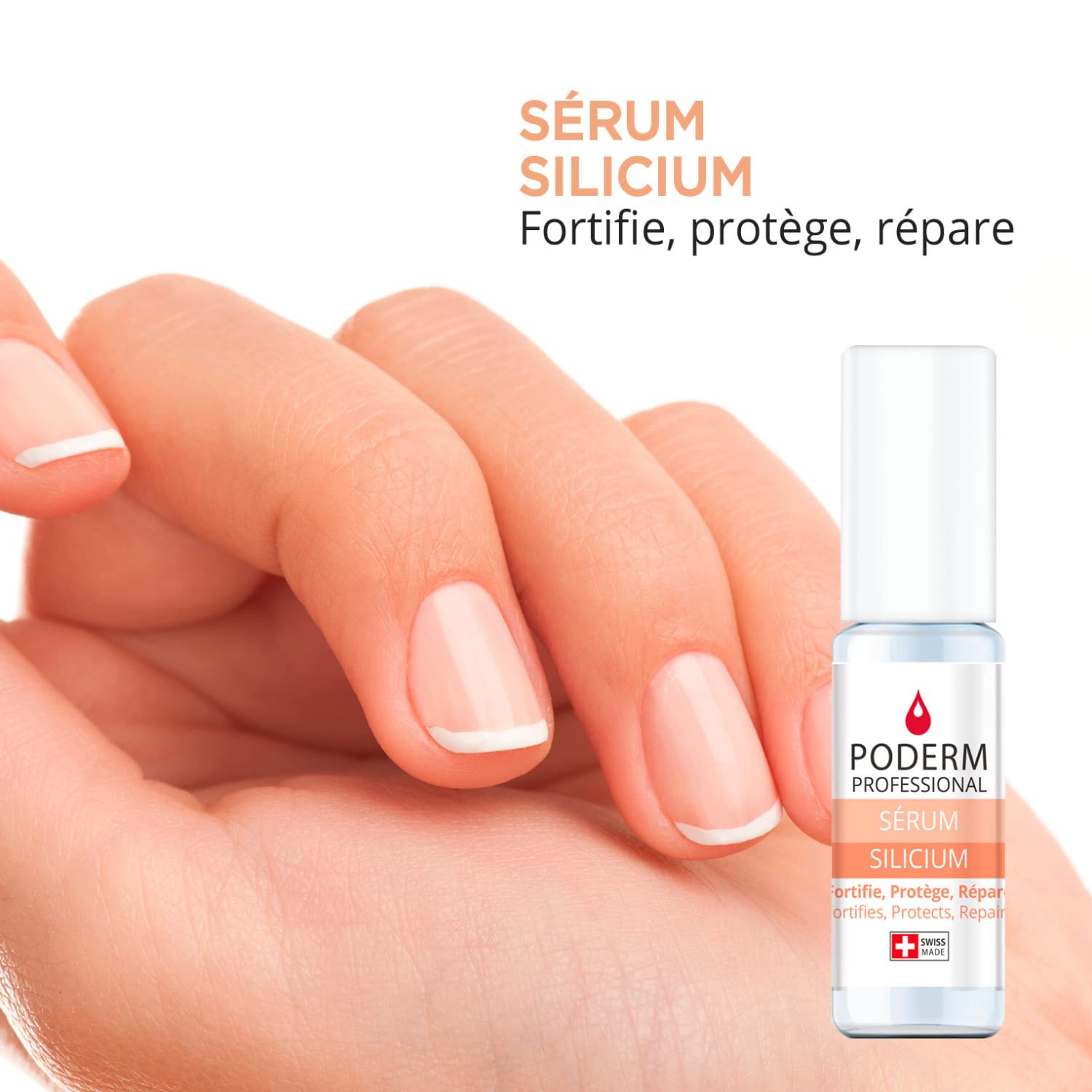 PODERM Strengthener absorbs quickly with no residue.