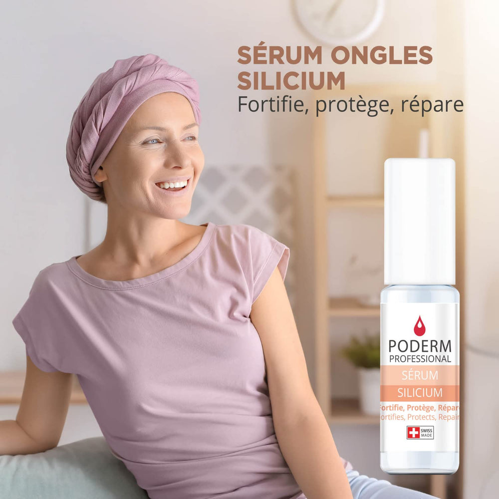 PODERM nails and cuticles during treatment show moisture and protection.