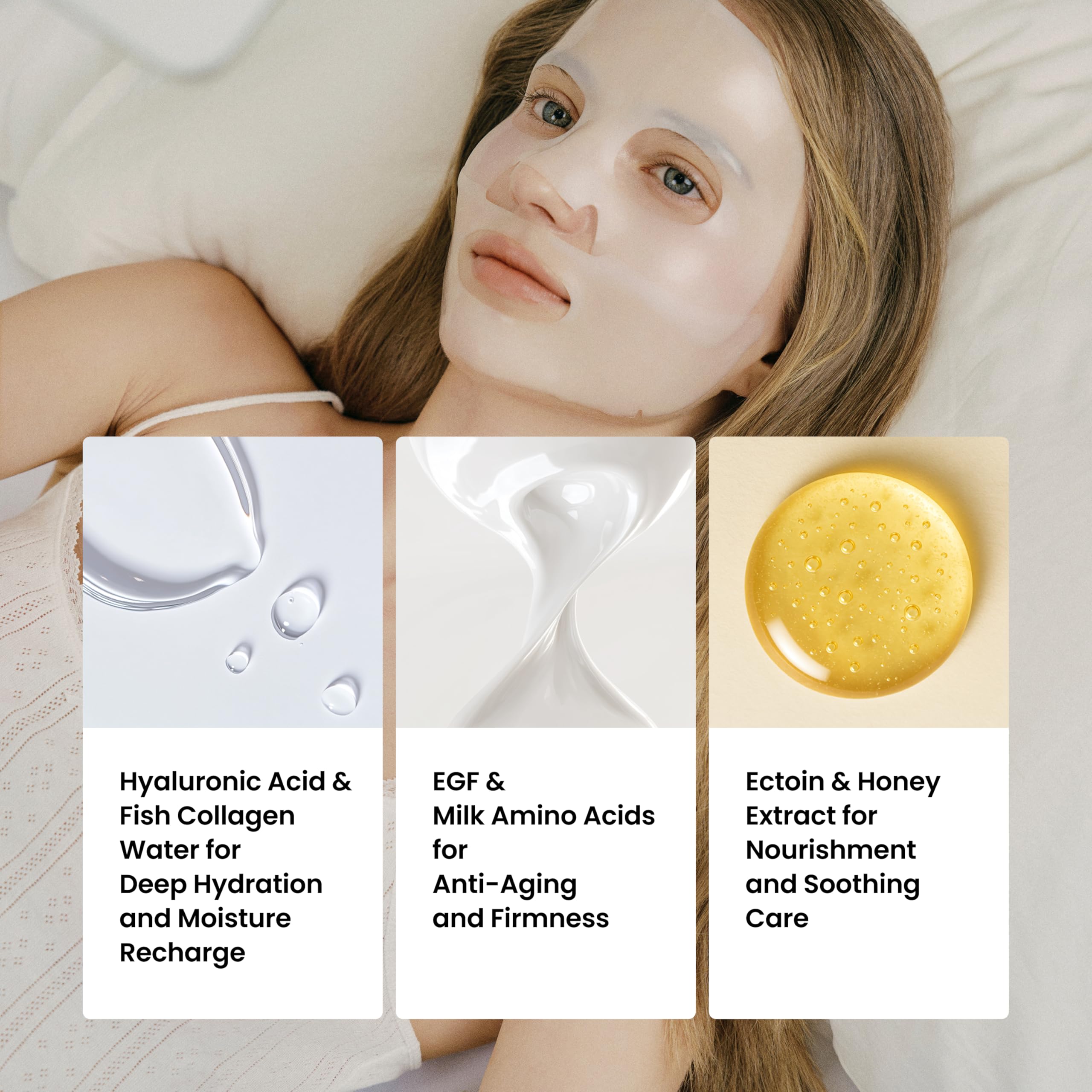 PO:DL Podl mask adheres to facial contours for even coverage