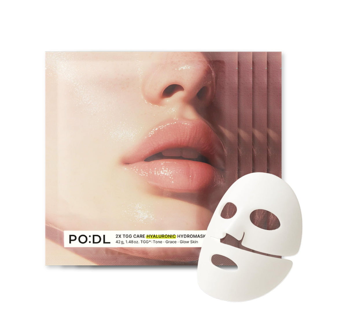 PO:DL Podl hyaluronic hydrogel mask pour for deep hydration and glow