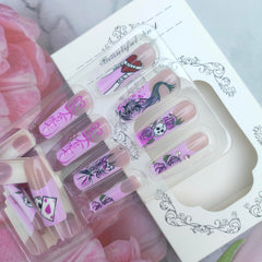 PODUOJIEYI 24-piece press-on set delivers quick, salon-like results at home.