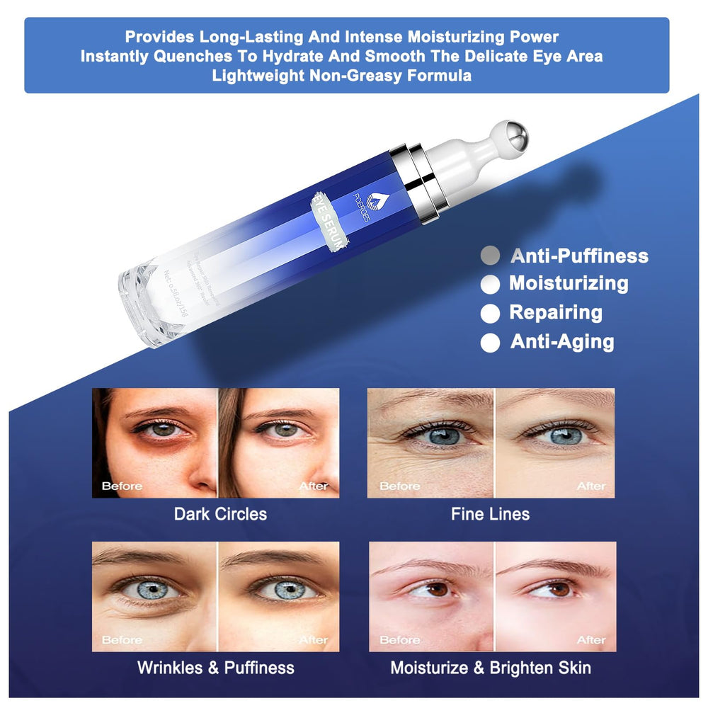 POEROES eye serum targets dark circles with a lightweight, fast-absorbing formula