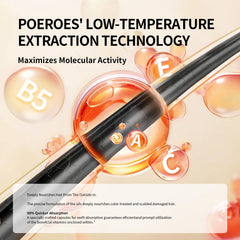 POEROES Hair Oil application drops enable quick frizz control.