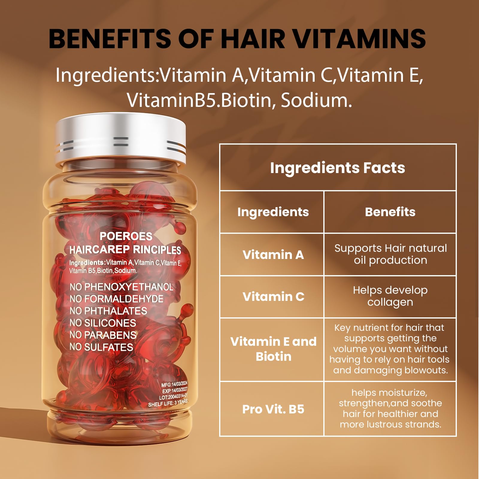 POEROES Leave-in serum bottle demonstrates lightweight moisture.
