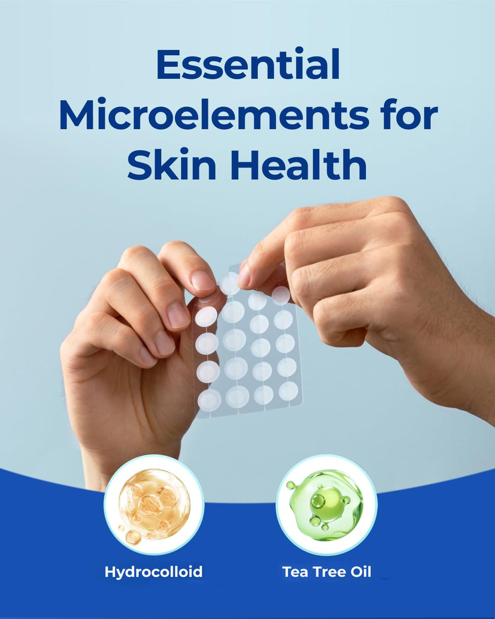 POINTMASS patches on skin for discreet daytime coverage.