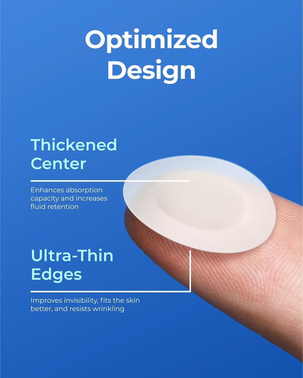 PointMass Patches on face demonstrate rapid impurity absorption.
