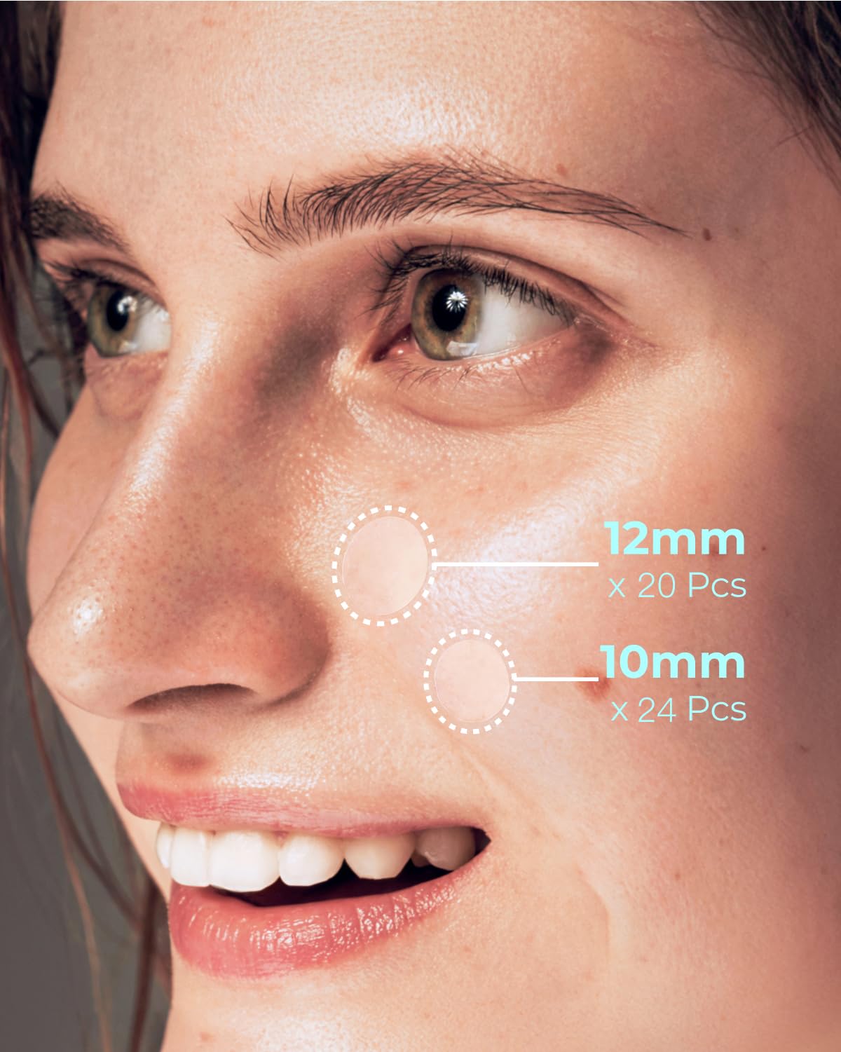 PointMass Patches 44-dot pack ideal for travel and daily use.
