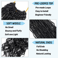 pojui pre-looped braids installation ease for beginners.