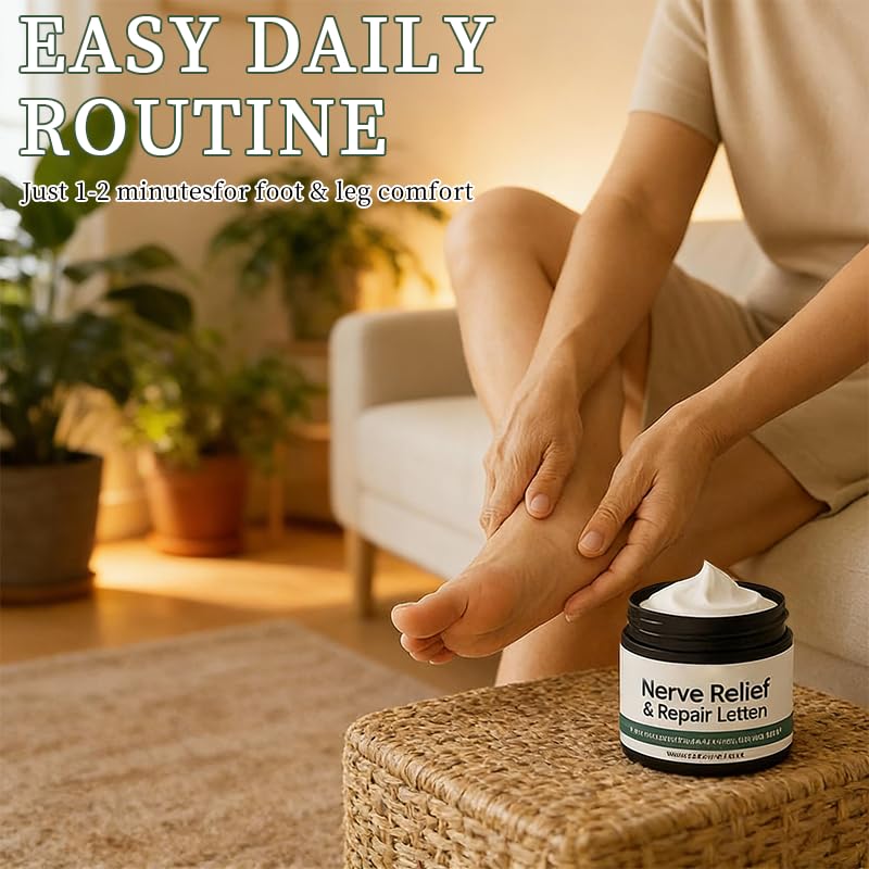 POLAR HAIR Nerve Relief Cream texture close-up showing silky, lightweight daily care