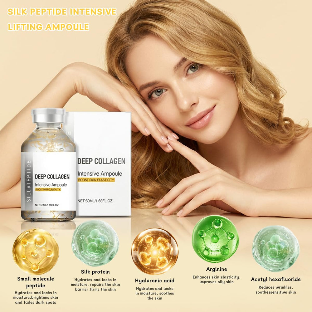 POLAR HAIR Silk Peptide Ampoule Routine image suggests easy layering with toner or serum