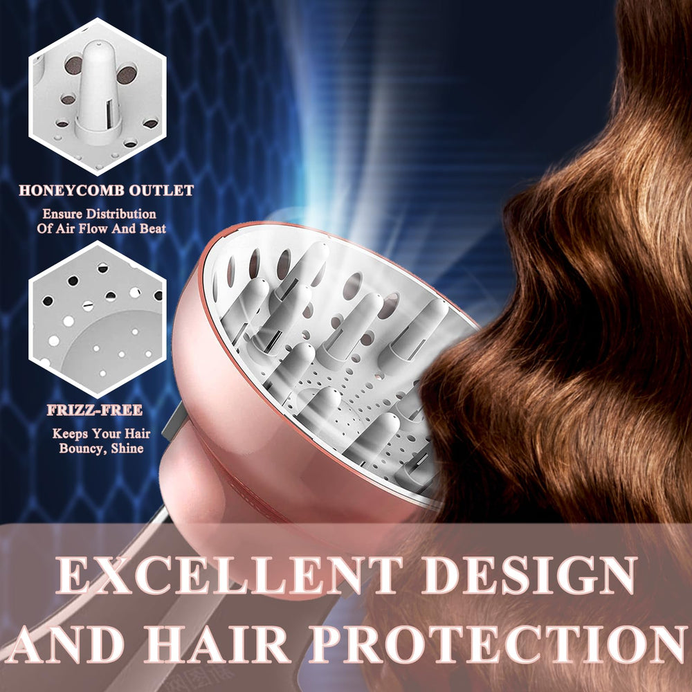 Polly Online diffuser promotes even drying for curly and wavy hair.