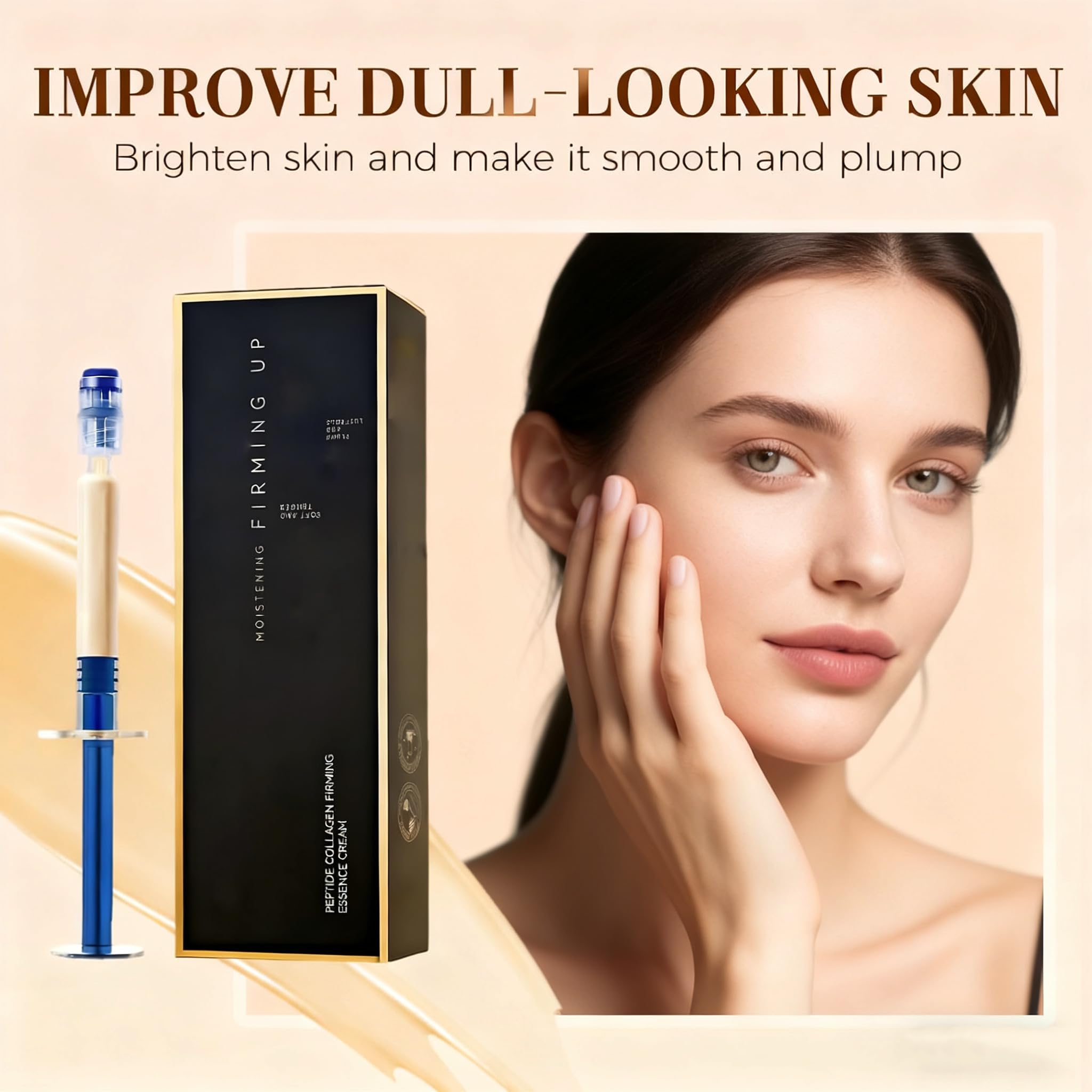 Polypeptide Collagen Elastic Essence Cream ingredients diagram highlights nano collagen and peptides