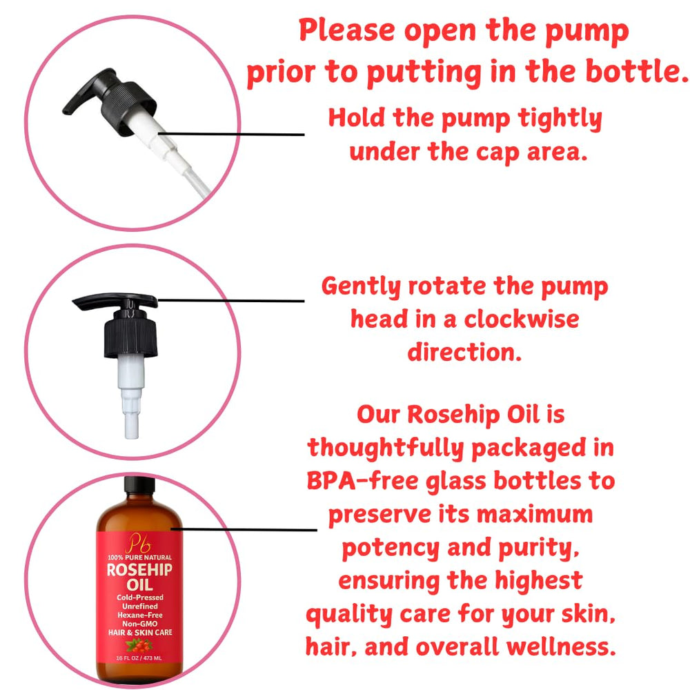Pomberries Rosehip Seed Oil massage for skin with potential scar and stretch mark support.