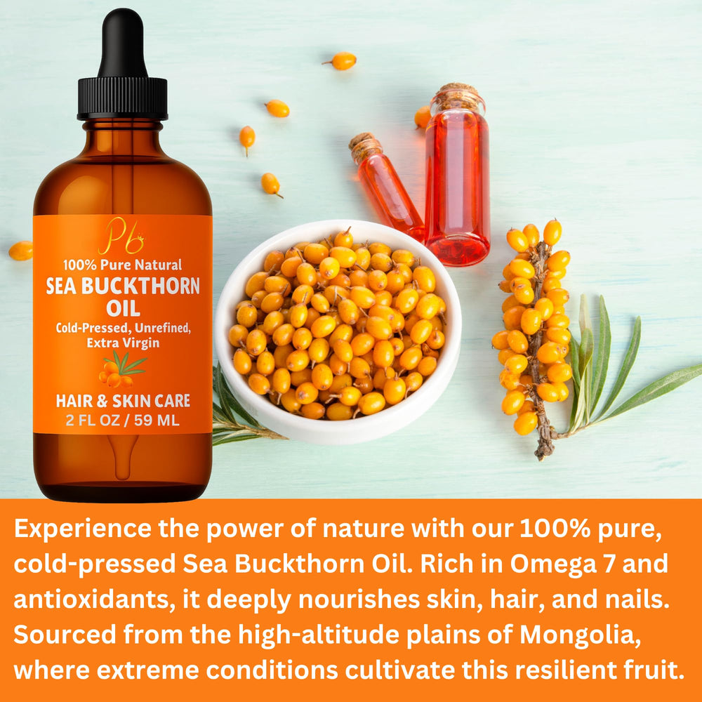 Pomberries Sea Buckthorn Oil on skin showing lightweight hydration