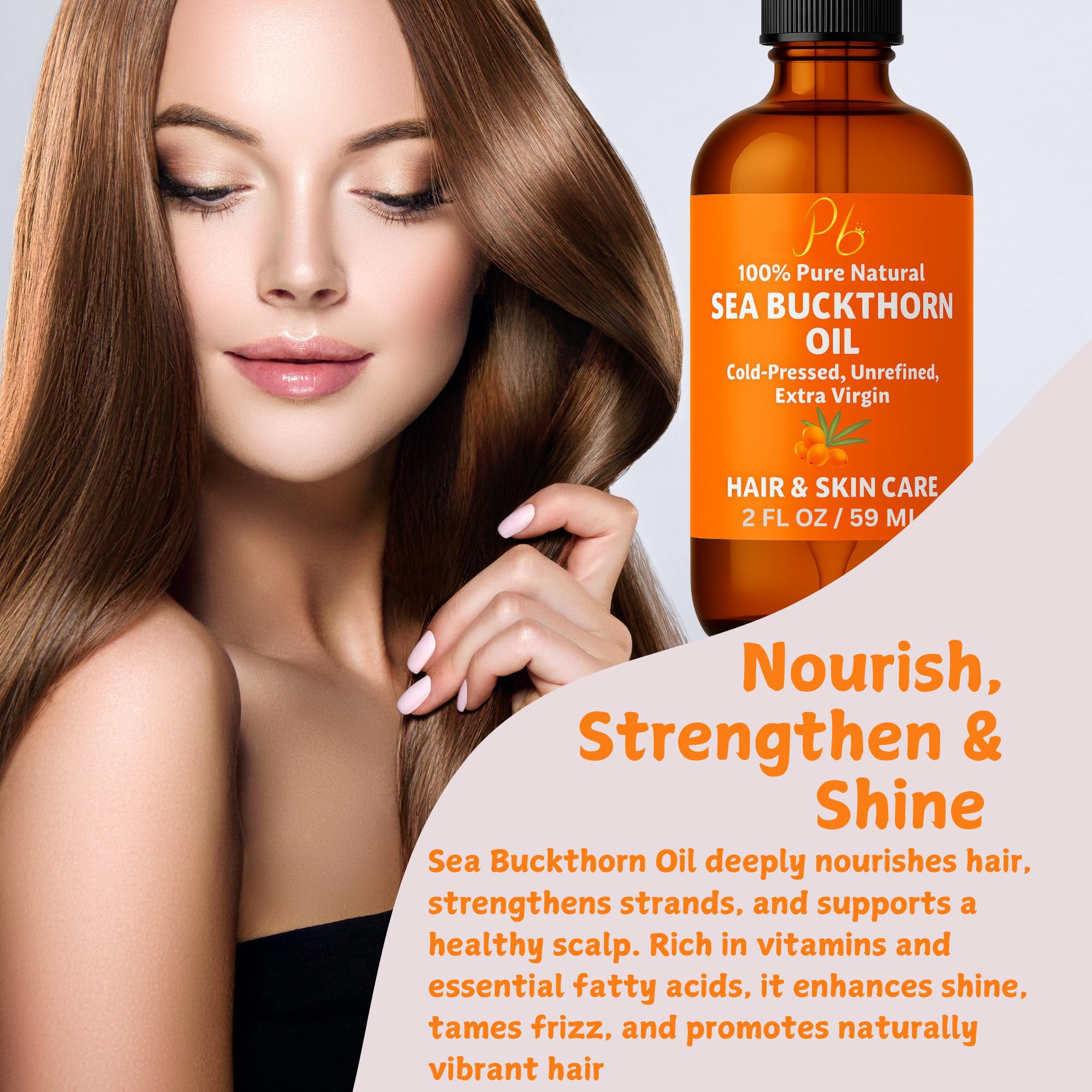 Pomberries Sea Buckthorn Oil nails and cuticles nourishment