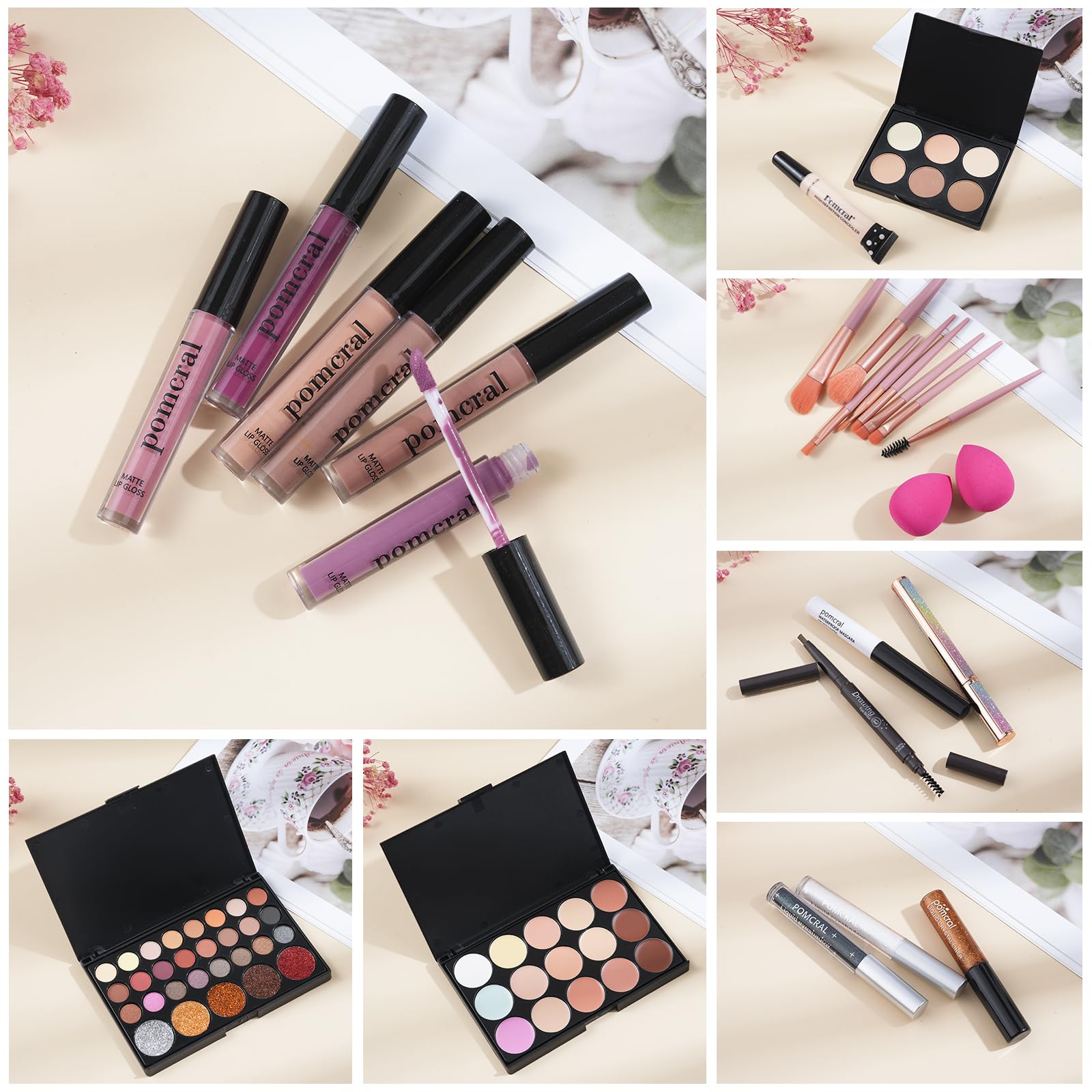 Pomcral full makeup kit for teens and beginners.