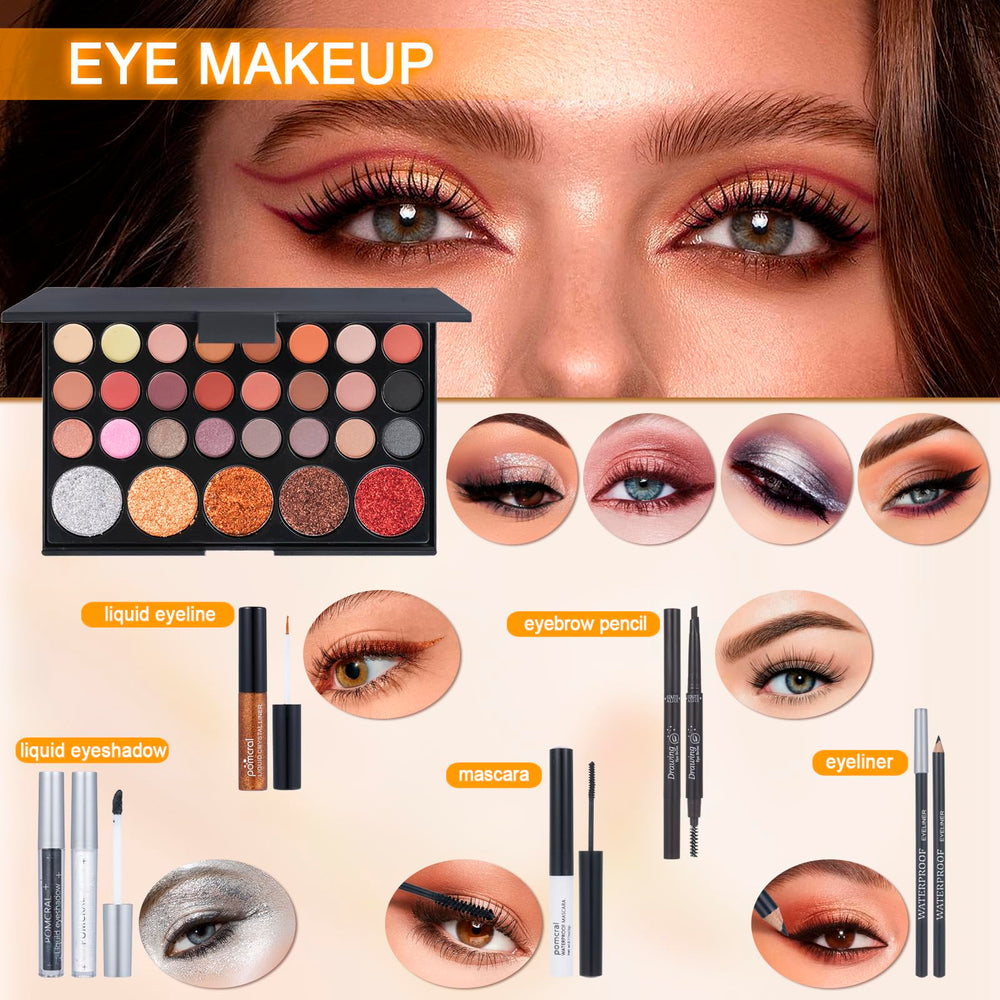 Pomcral lip colors collection with multiple tones for bold or subtle expressions.