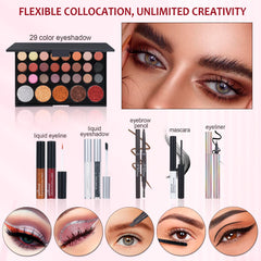 Pomcral liquid glitter eyeliner adds sparkle with smooth precision.