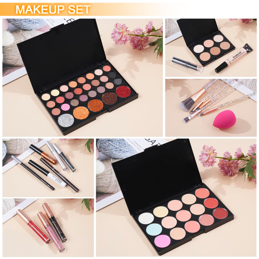 Pomcral pink travel bag with secure metal clasps keeps your makeup organized.