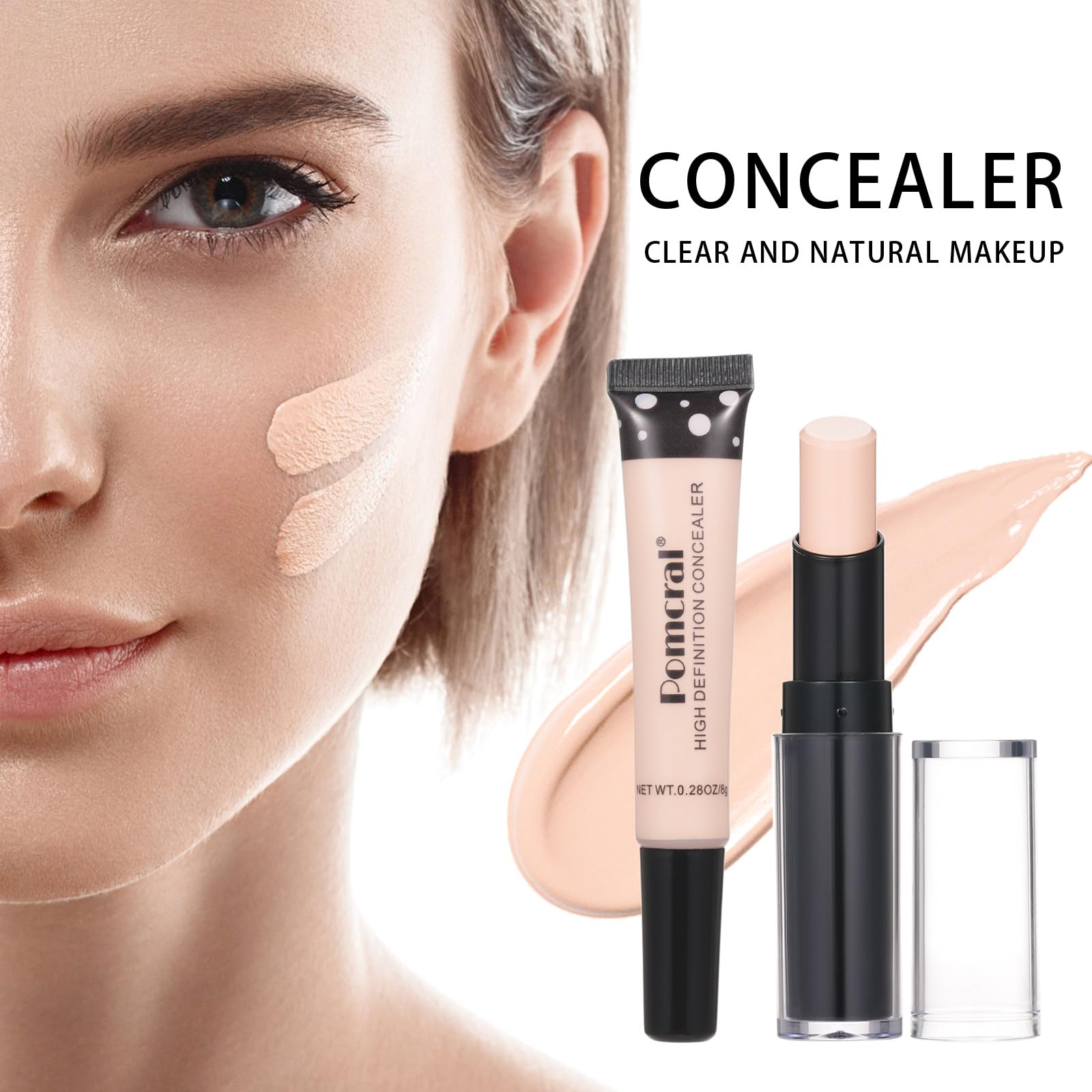 Pomcral Travel Makeup Kit eyebrow pencil for precise brows