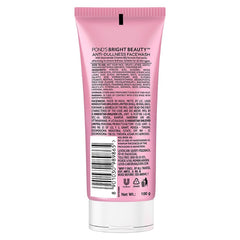 Pond's Bright Beauty Face Wash lather application demonstrates smooth spread for cleansing