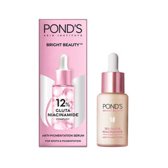 POND'S Bright Beauty Serum dropper dispense demonstrates precise application for targeted use.