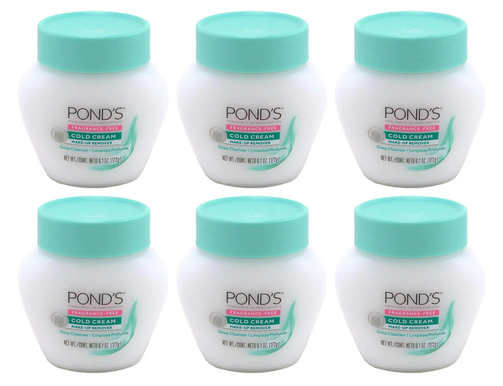 POND'S Cold Cream Make-Up Remover texture close-up reveals rich emollients for comfortable cleansing.