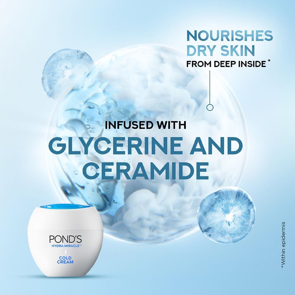 POND'S Moisturising Cold Cream shown in a daily routine setup