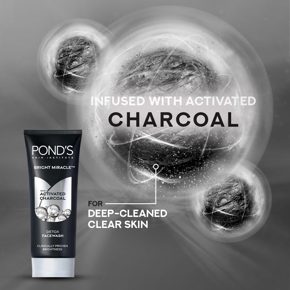 Pond's Pure White 100g pack shown for convenient daily cleansing.