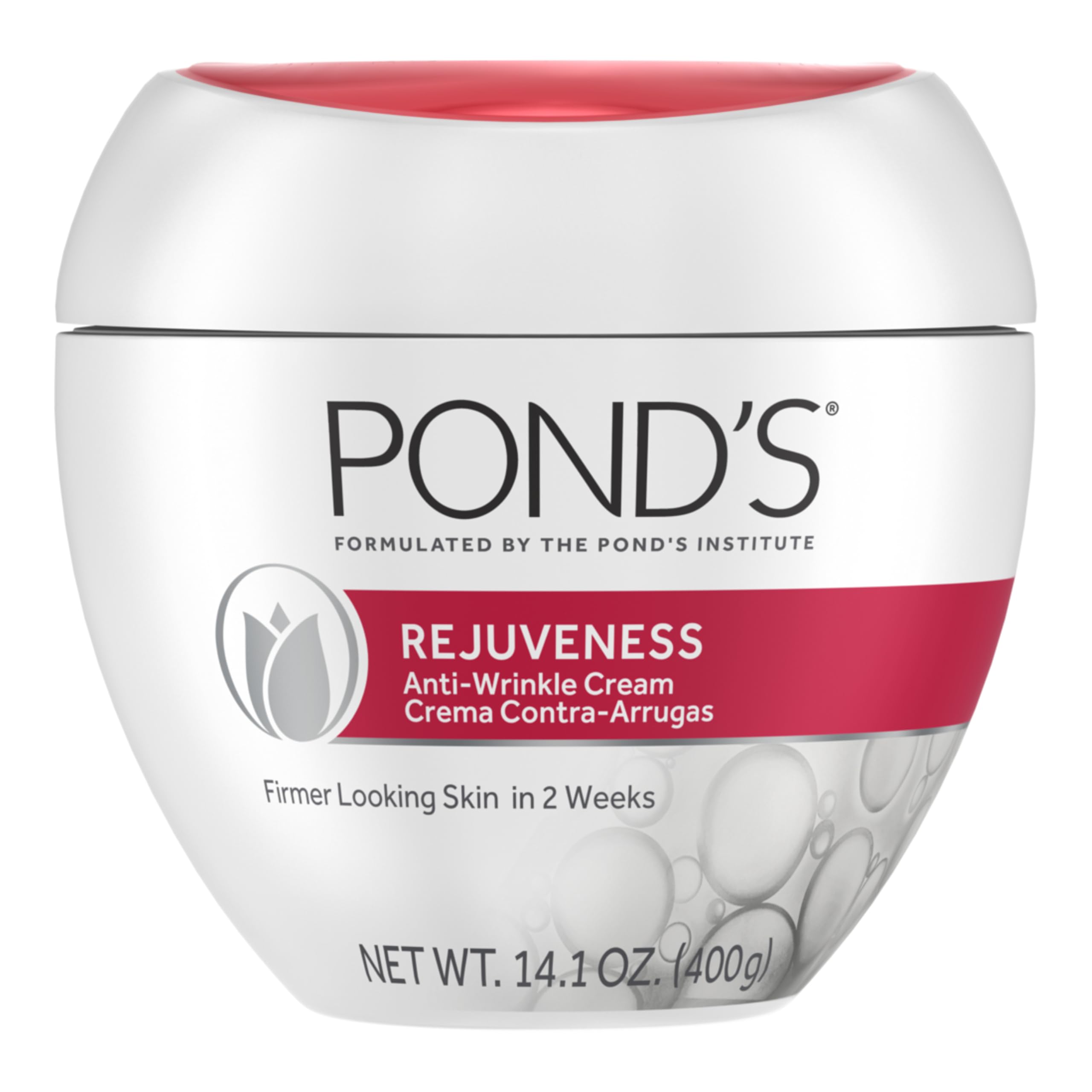 POND'S Rejuveness jar close-up showing a rich, hydrating texture ideal for daily use