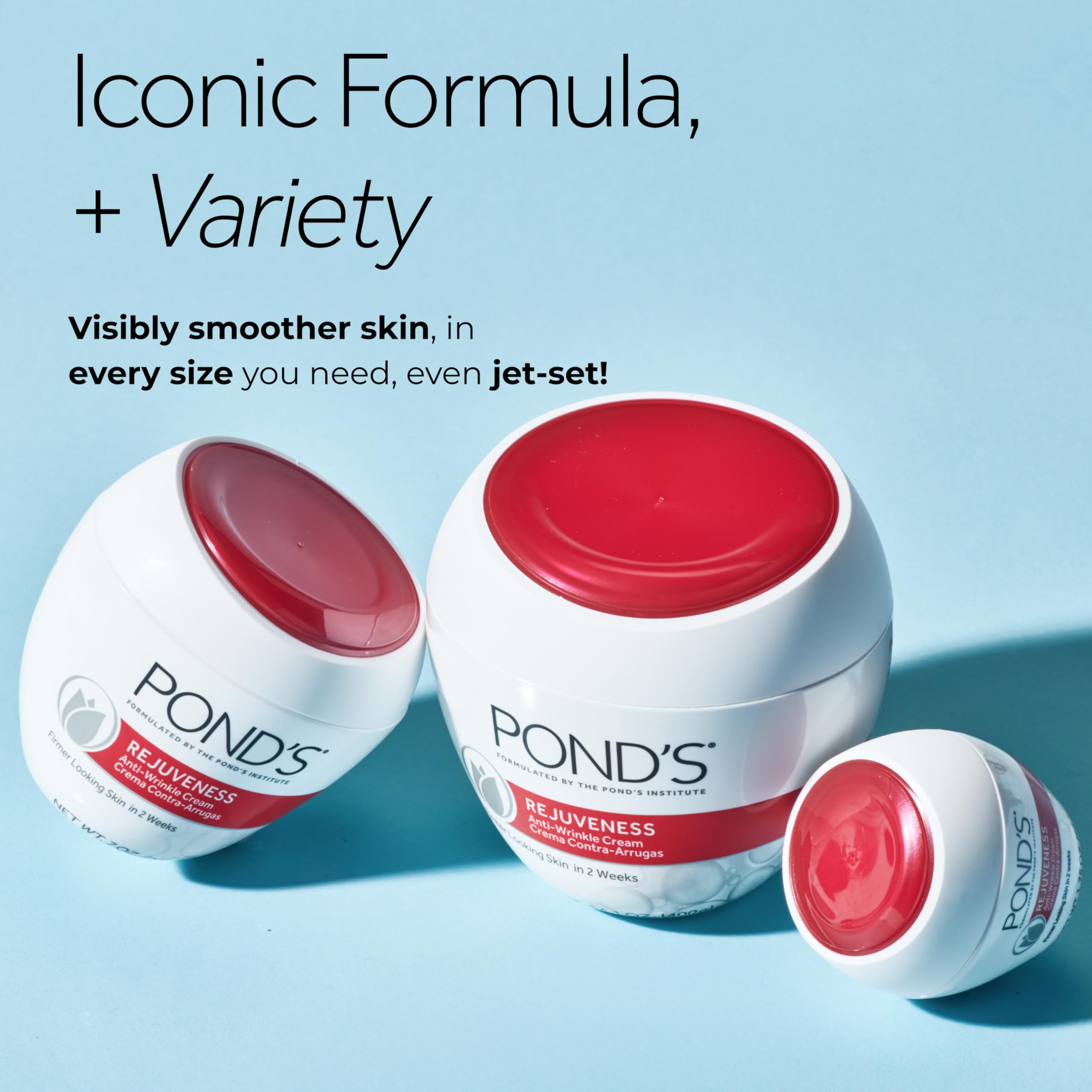 POND'S Rejuveness label emphasizing hypoallergenic and non-comedogenic properties