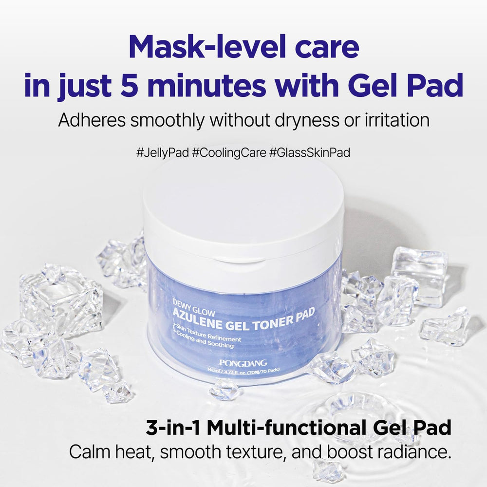 Cooling application of PONGDANG pad soothing skin on contact