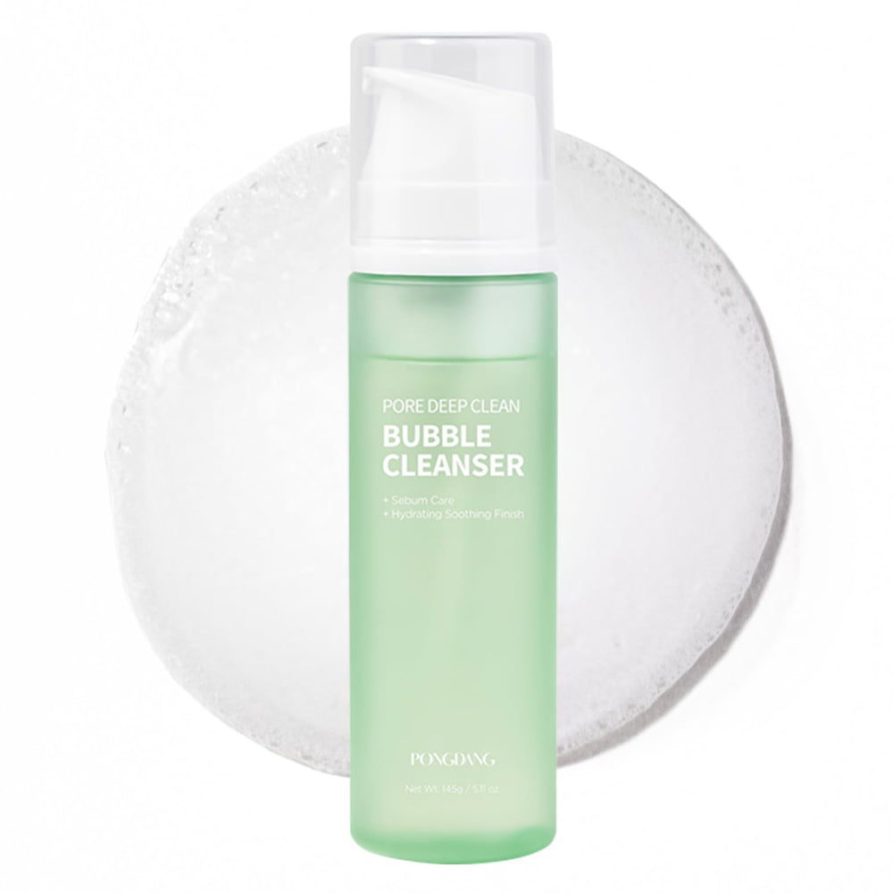PONGDANG Pore Deep Clean bottle with airy foam for gentle cleansing.