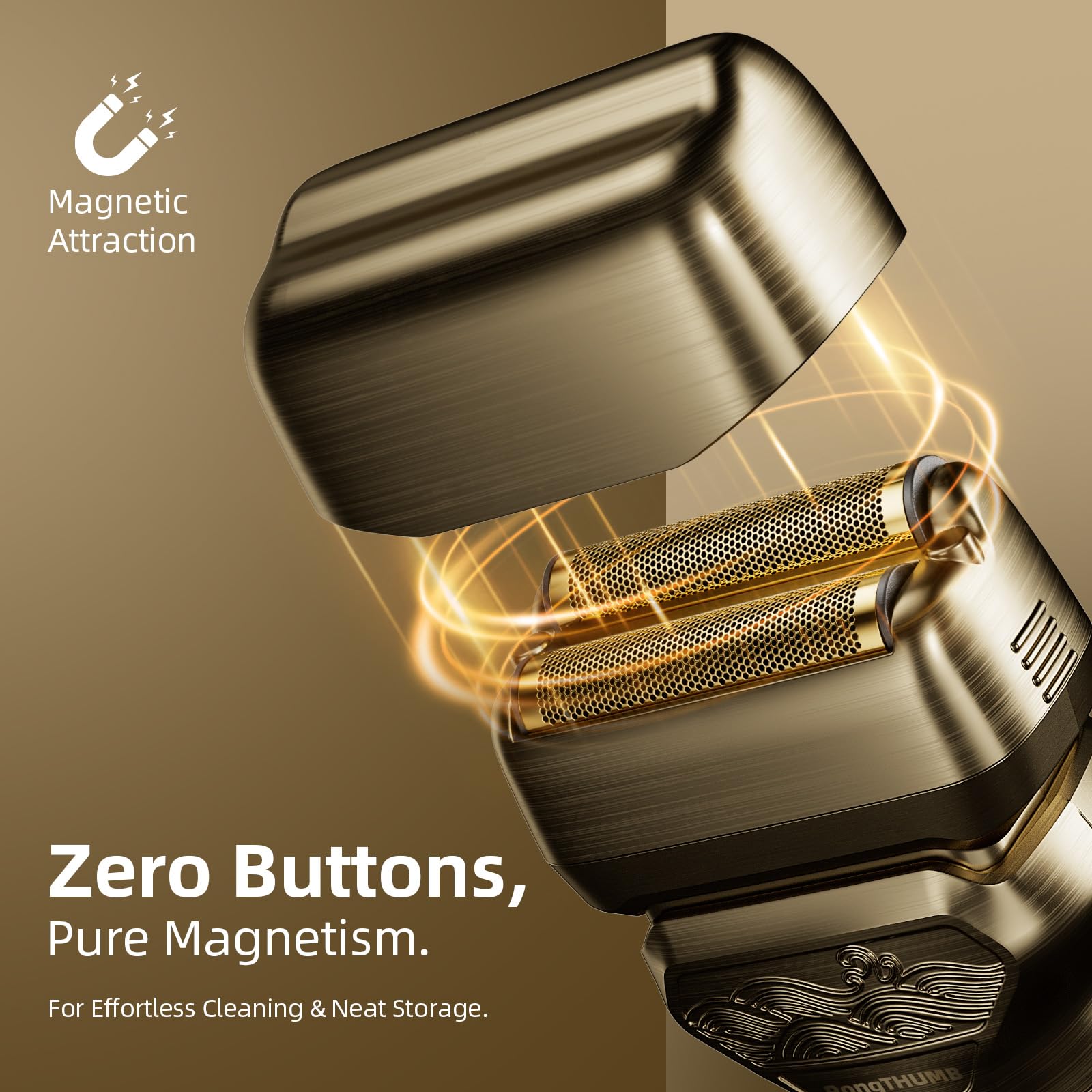 PongTHUMB travel-lock and USB-C charging enable easy on-the-go grooming.