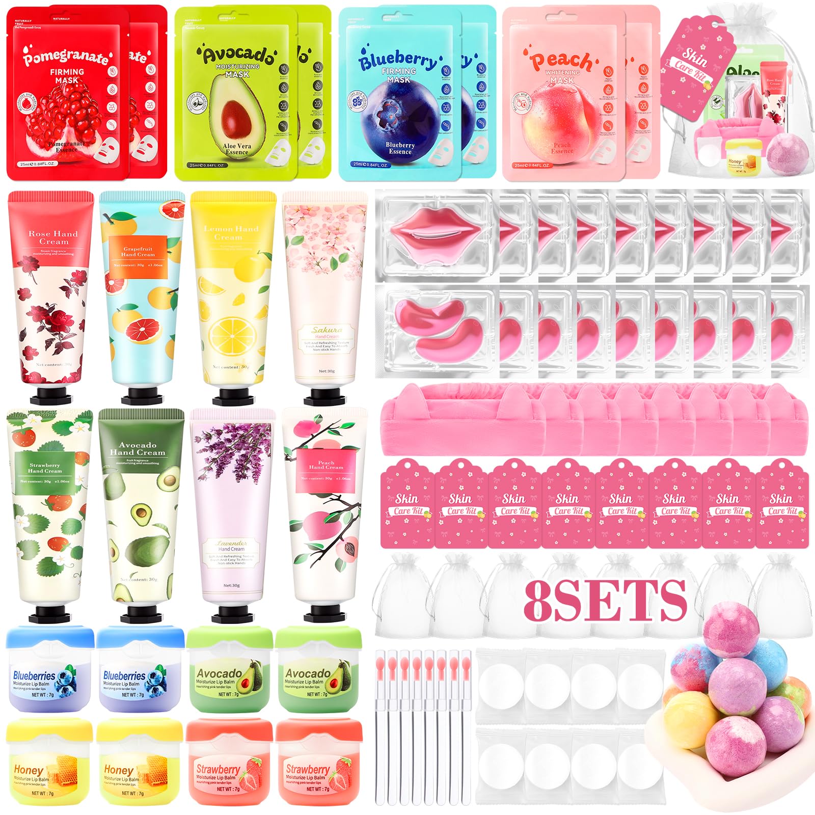 Ponhey spa party face masks set for glow and hydration during sleepovers