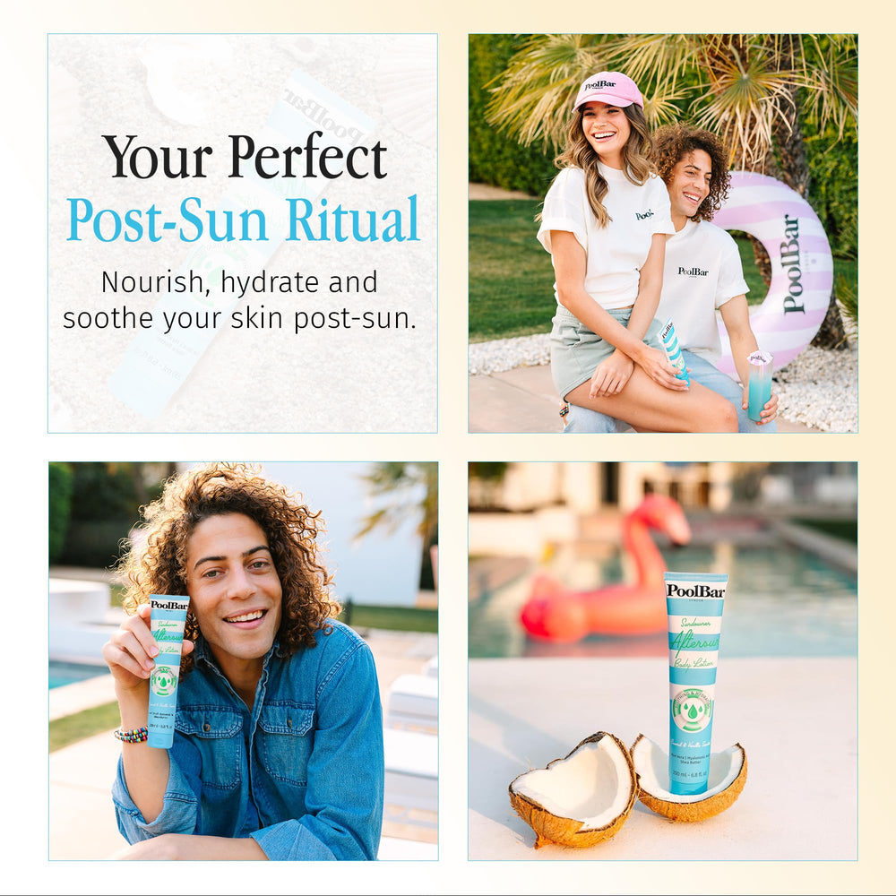 PoolBar Sundowner cream absorbs quickly, leaving a soft, natural glow