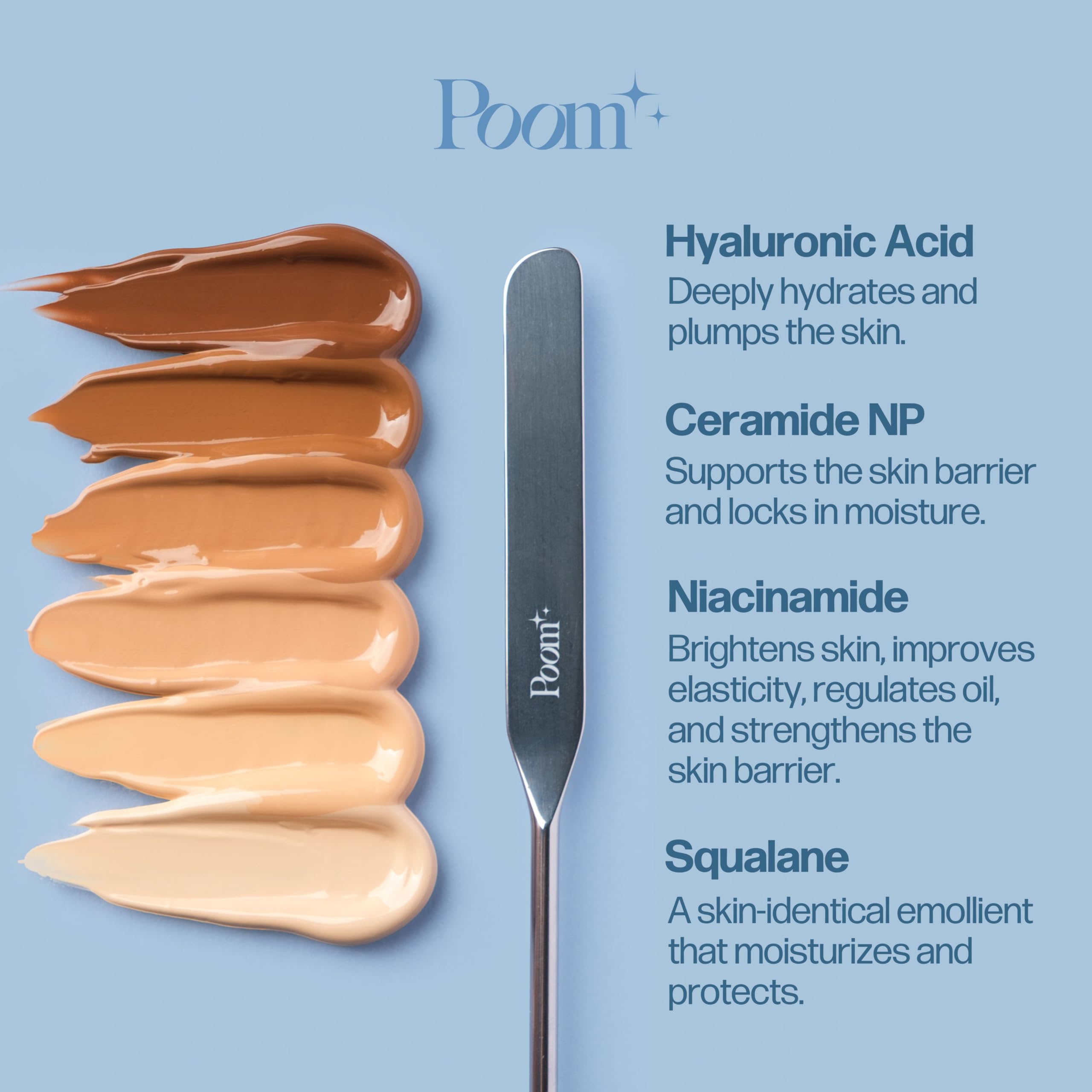 Poom Clean Beauty label confirms PEG-free and paraben-free formula