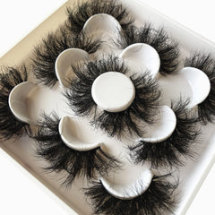 Pooplunch 8D handmade lashes closeup, multi-layered fullness with natural curls.