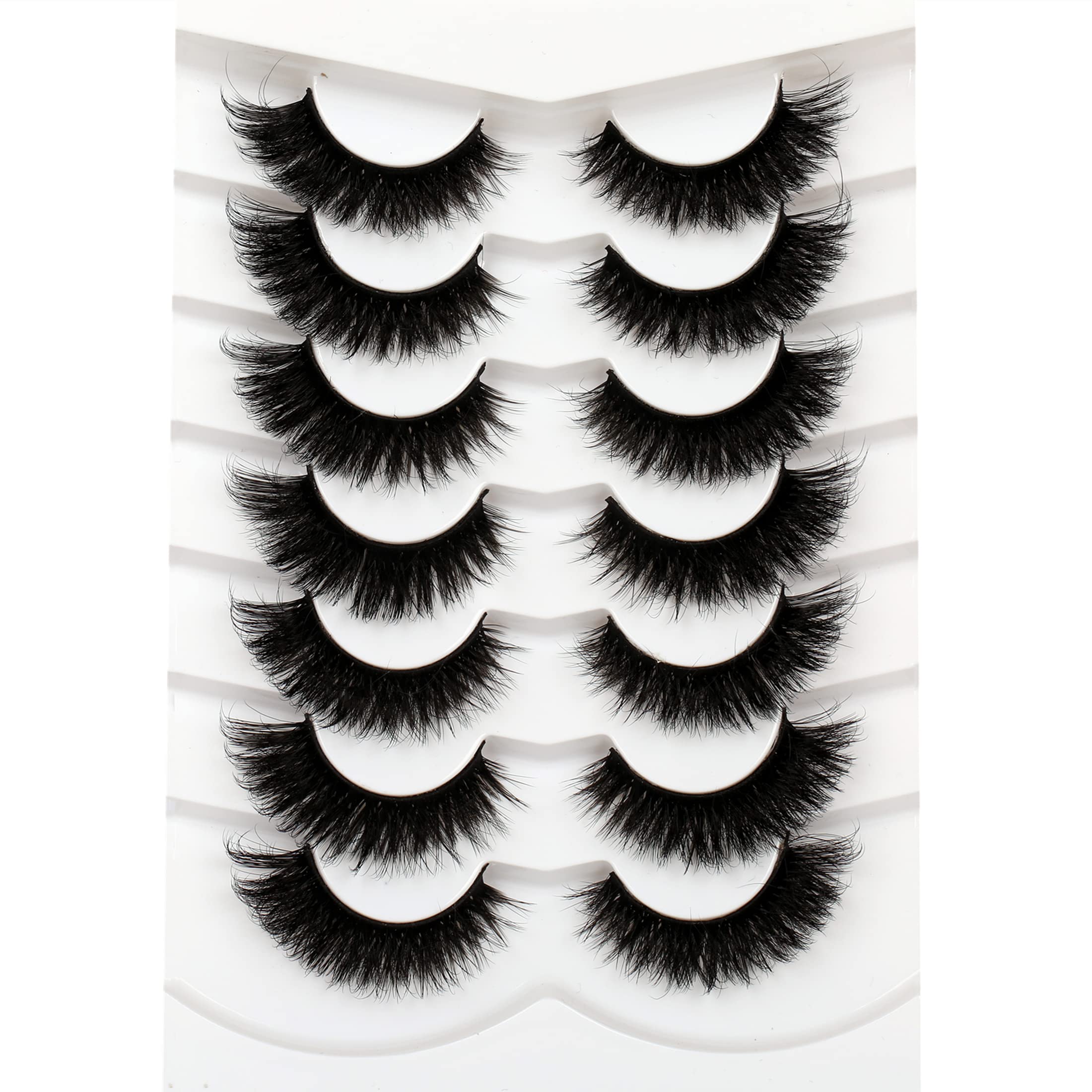 Pooplunch 8D silk cat-eye lashes for dramatic evening look
